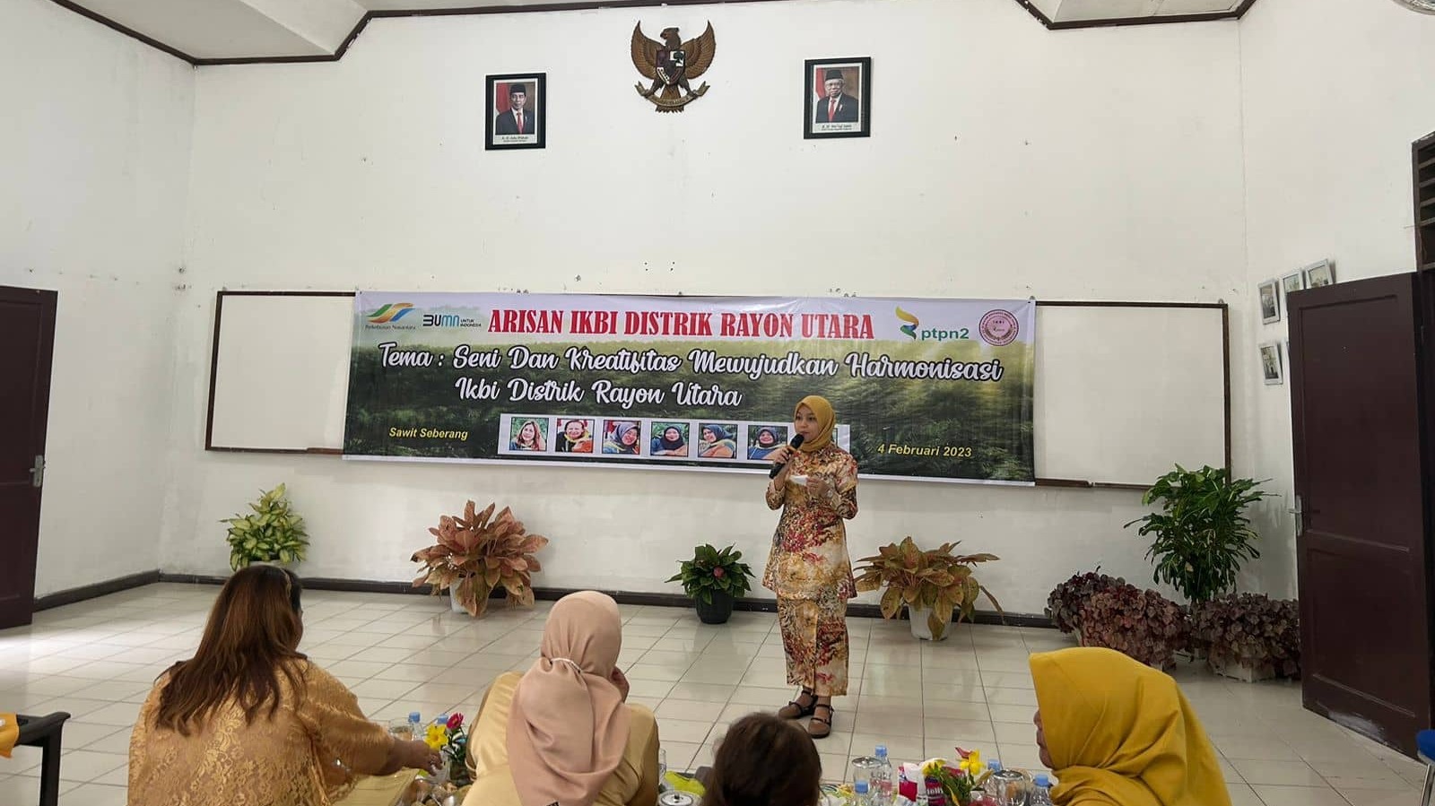 Gambar MC-ing Kegiatan Pertemuan Rutin Bulanan IKBI PTPN 4 Regional 2 Distrik Rayon Utara