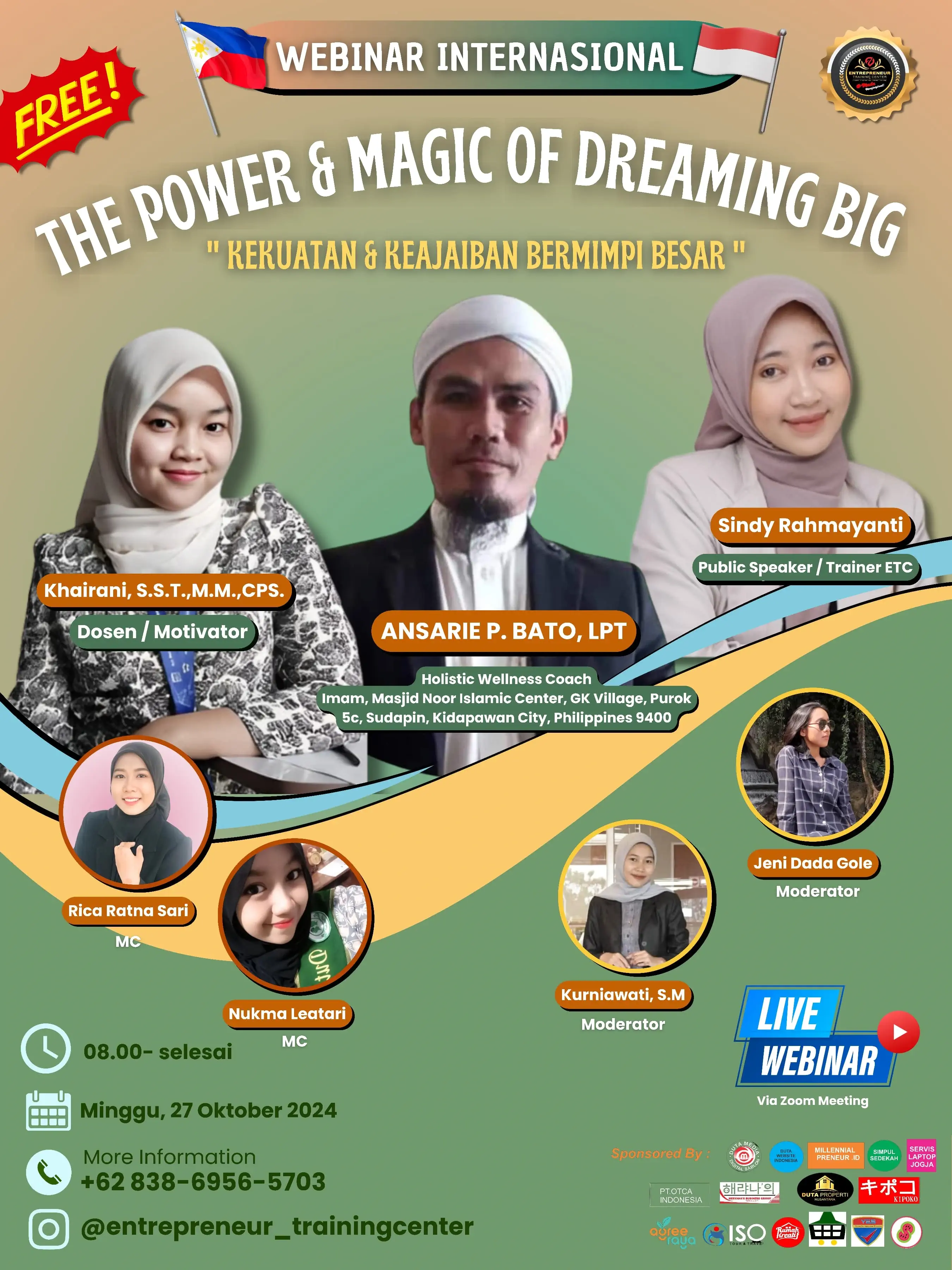 Gambar Webinar Internasional The Power and Magic and Dreaming Big